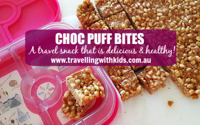 Healthy travel snack – Choc Puff Bites